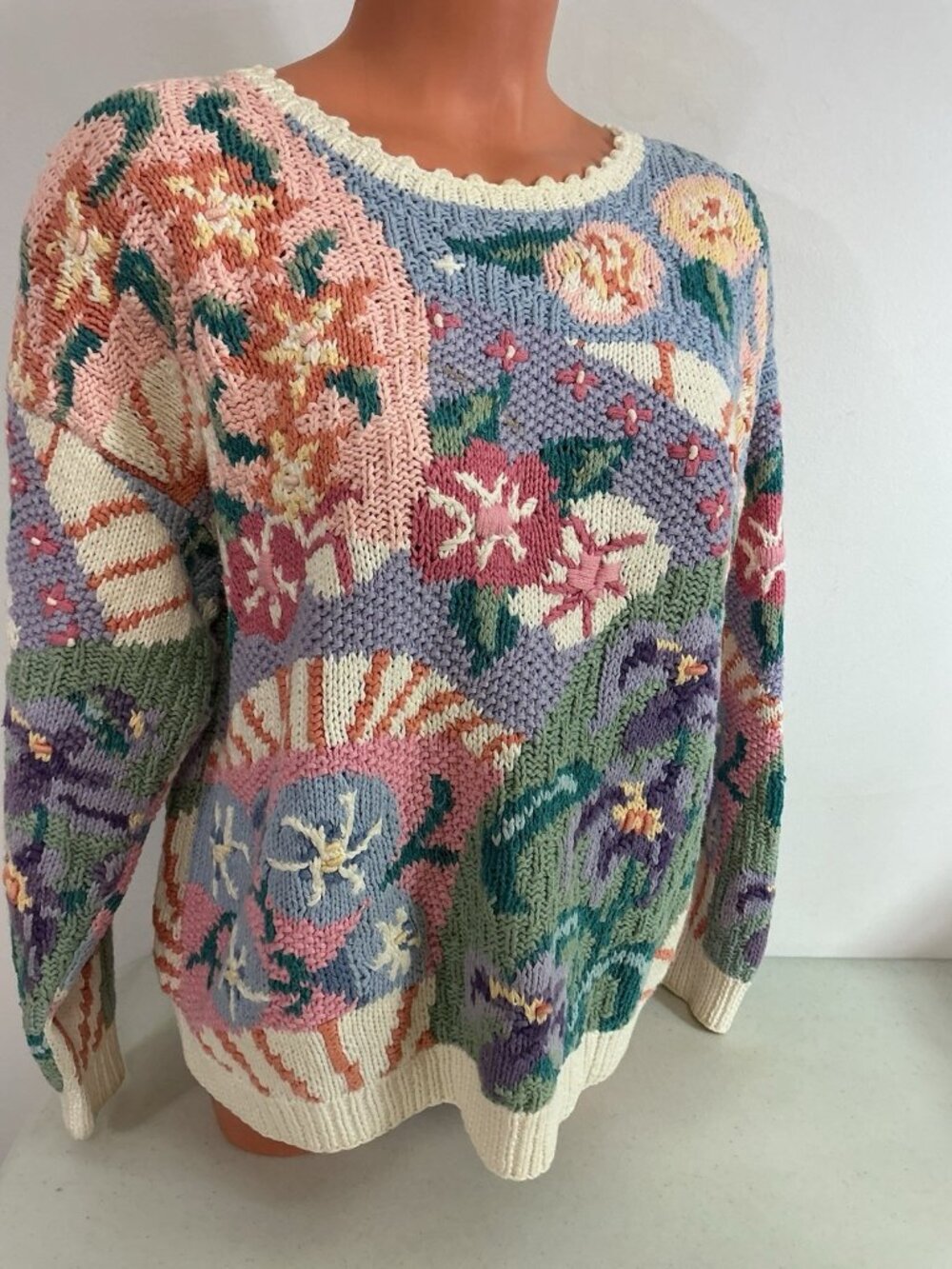 Northern Isles Vintage Floral Sweater Cottagecore Womens Small - Picture 6 of 7